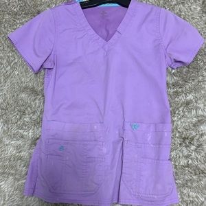 Lavender Scrub Shirt